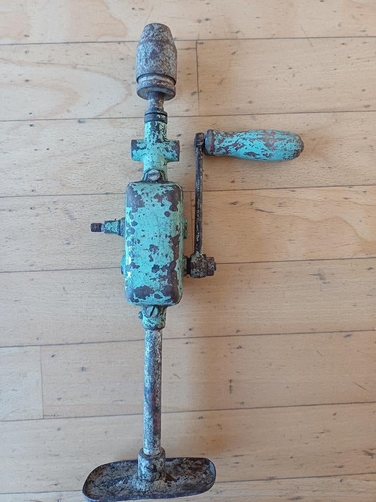 Antieke handboor - Vintage gereedschap, Antiek en Kunst, Antiek | Gereedschap en Instrumenten, Ophalen of Verzenden