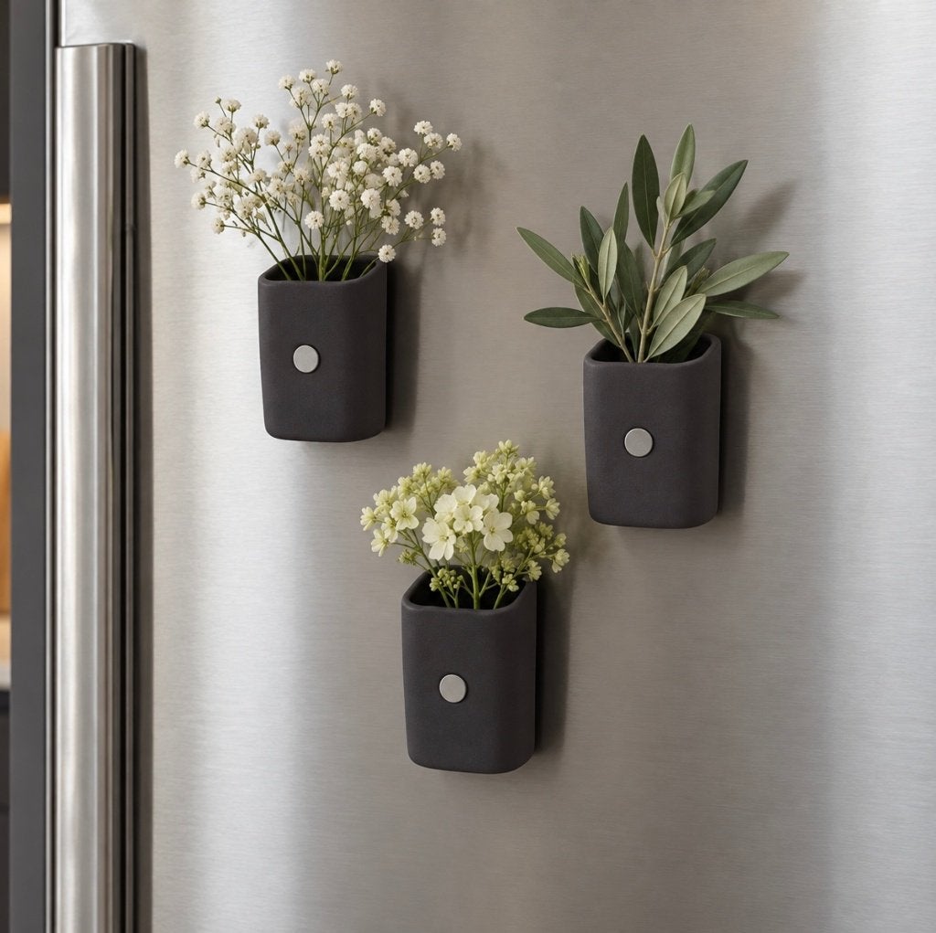 Serax vaasjes nieuw zwart magneet twv € 13,00 10 x, Ophalen of Verzenden, Nieuw, Zwart
