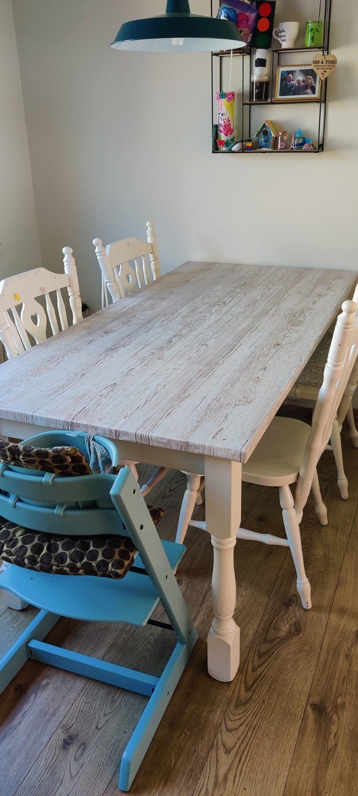 Eettafel met 4 stoelen, Huis en Inrichting, Complete eetkamers, Gebruikt, 4 tot 6 stoelen, Ophalen