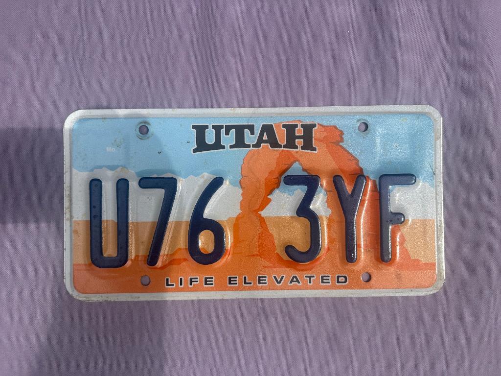 kentekenplaat Utah (USA, Ophalen of Verzenden, Gebruikt
