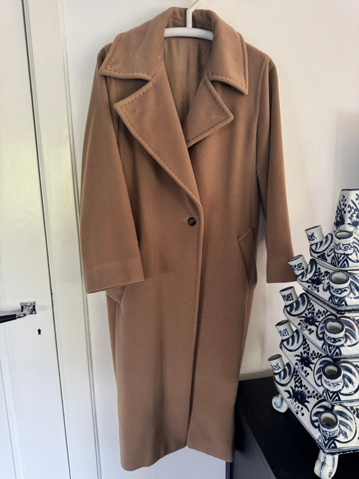 Max Mara Studio camel jas maat 38/40, Ophalen of Verzenden, Zo goed als nieuw, Maat 38/40 (M), Bruin