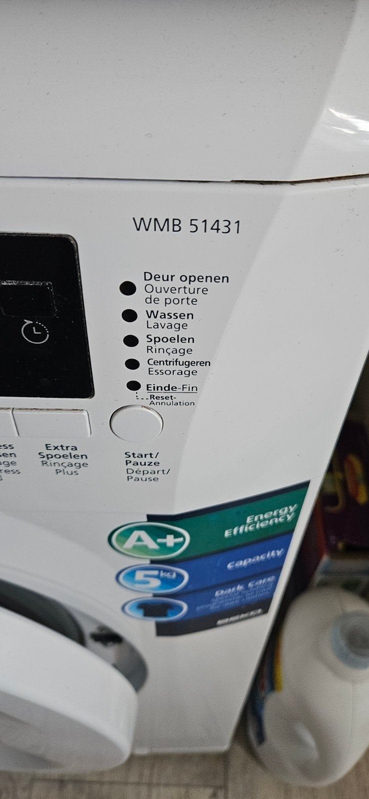 Beko WMB 51431 Wasmachine - 5kg, A+ Energieklasse, Witgoed en Apparatuur, Wasmachines, 4 tot 6 kg, Ophalen of Verzenden, 85 tot 90 cm