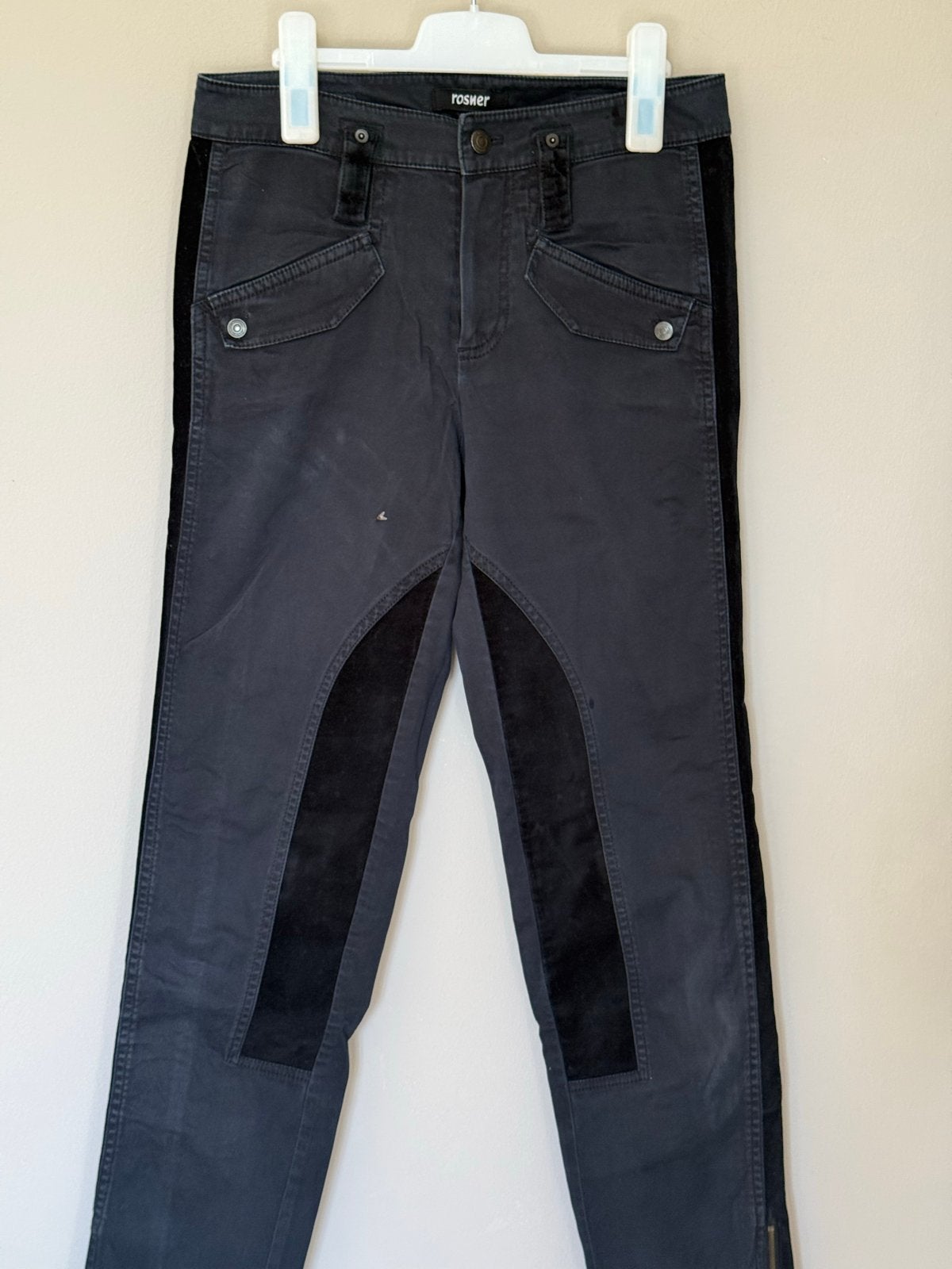 Rosner broek met fluwelen details - Maat 36 (S), Zwart, Ophalen of Verzenden, Maat 36 (S), Lang