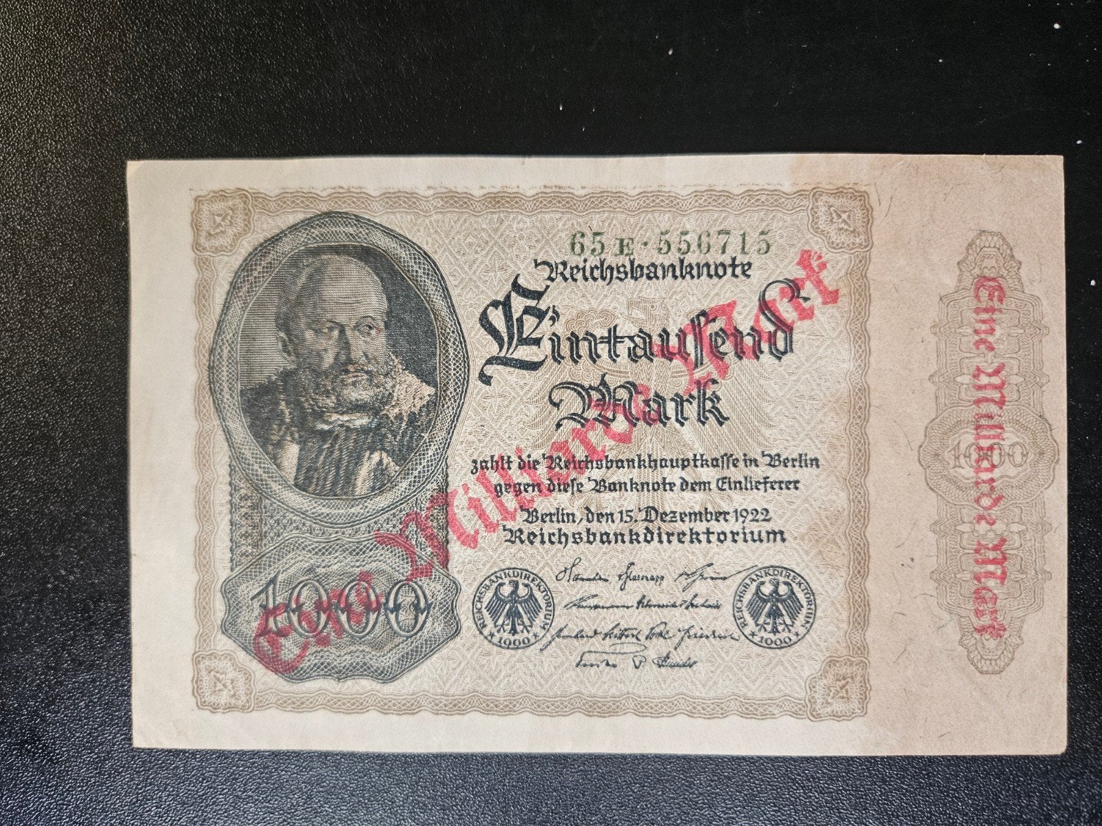 Duitsland pick 113a 1923, Postzegels en Munten, Ophalen of Verzenden, Duitsland, Los biljet