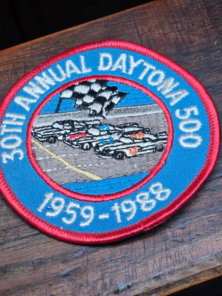 Daytona 500 jubileum strijkembleem 1959-1988, Ophalen of Verzenden, Nieuw, Auto's