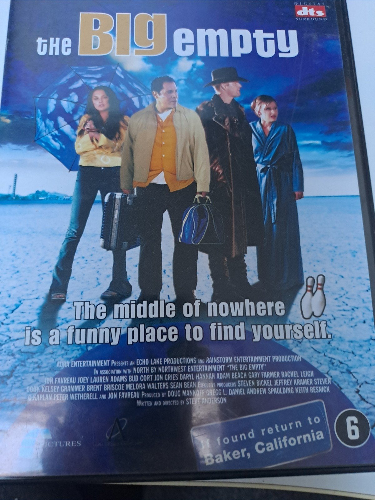 The Big Empty DVD - Komedie/Thriller met Jon Favreau, Cd's en Dvd's, Ophalen of Verzenden, Vanaf 6 jaar, Actiekomedie, Gebruikt
