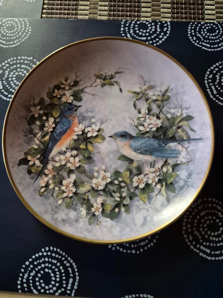 Duet in blue decoratief bord, Ophalen