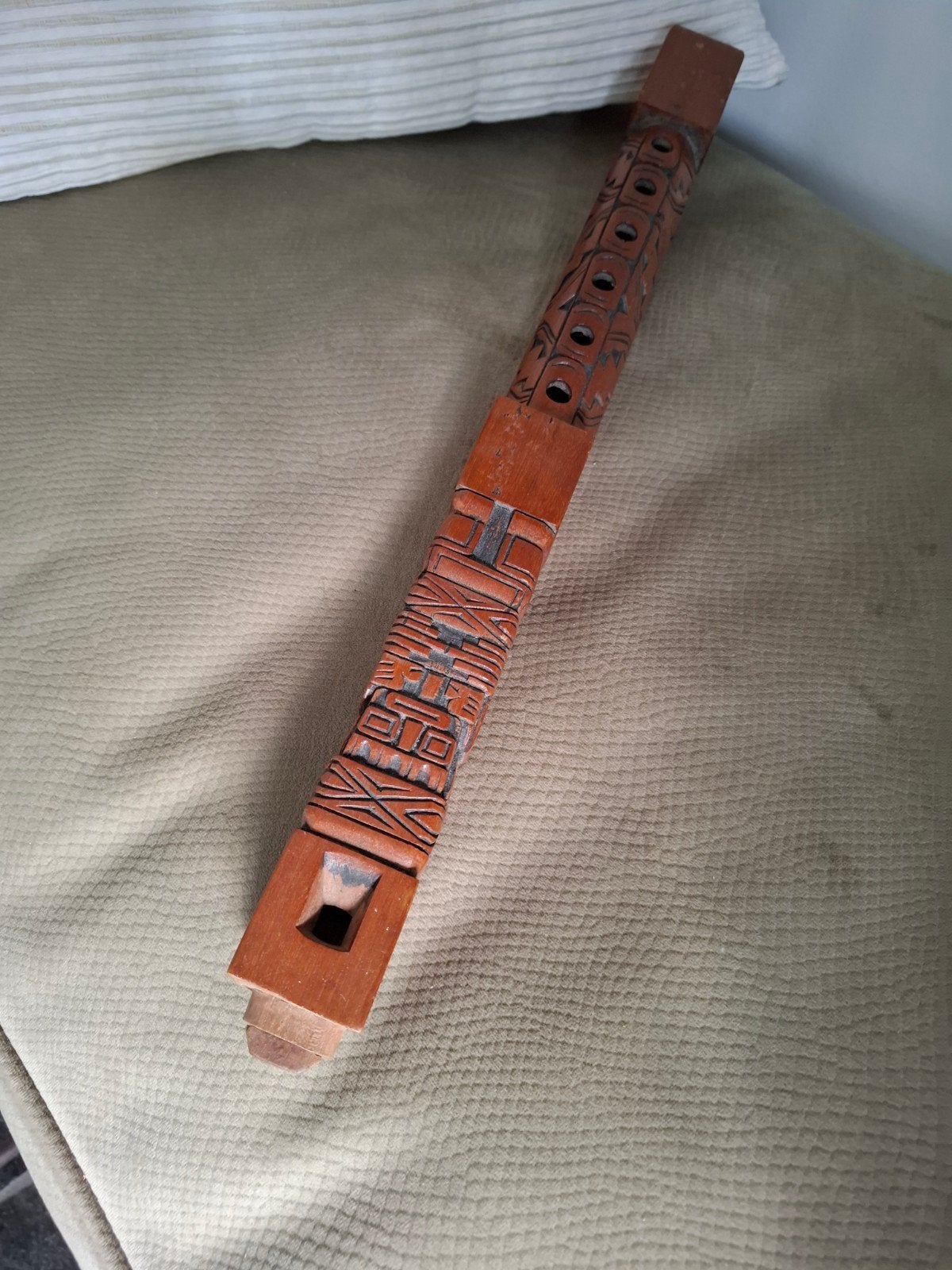 Handgemaakte houten Tarka fluit uit Bolivia (50 cm), Ophalen of Verzenden