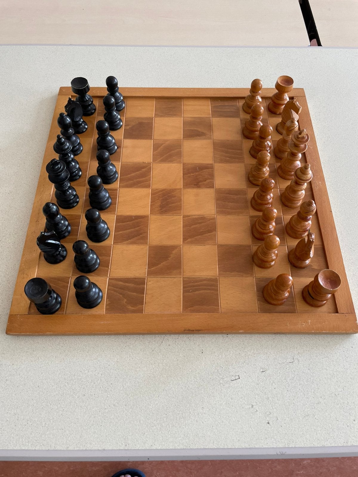 Mooi houten schaakspel, Hobby en Vrije tijd, Ophalen, Gebruikt