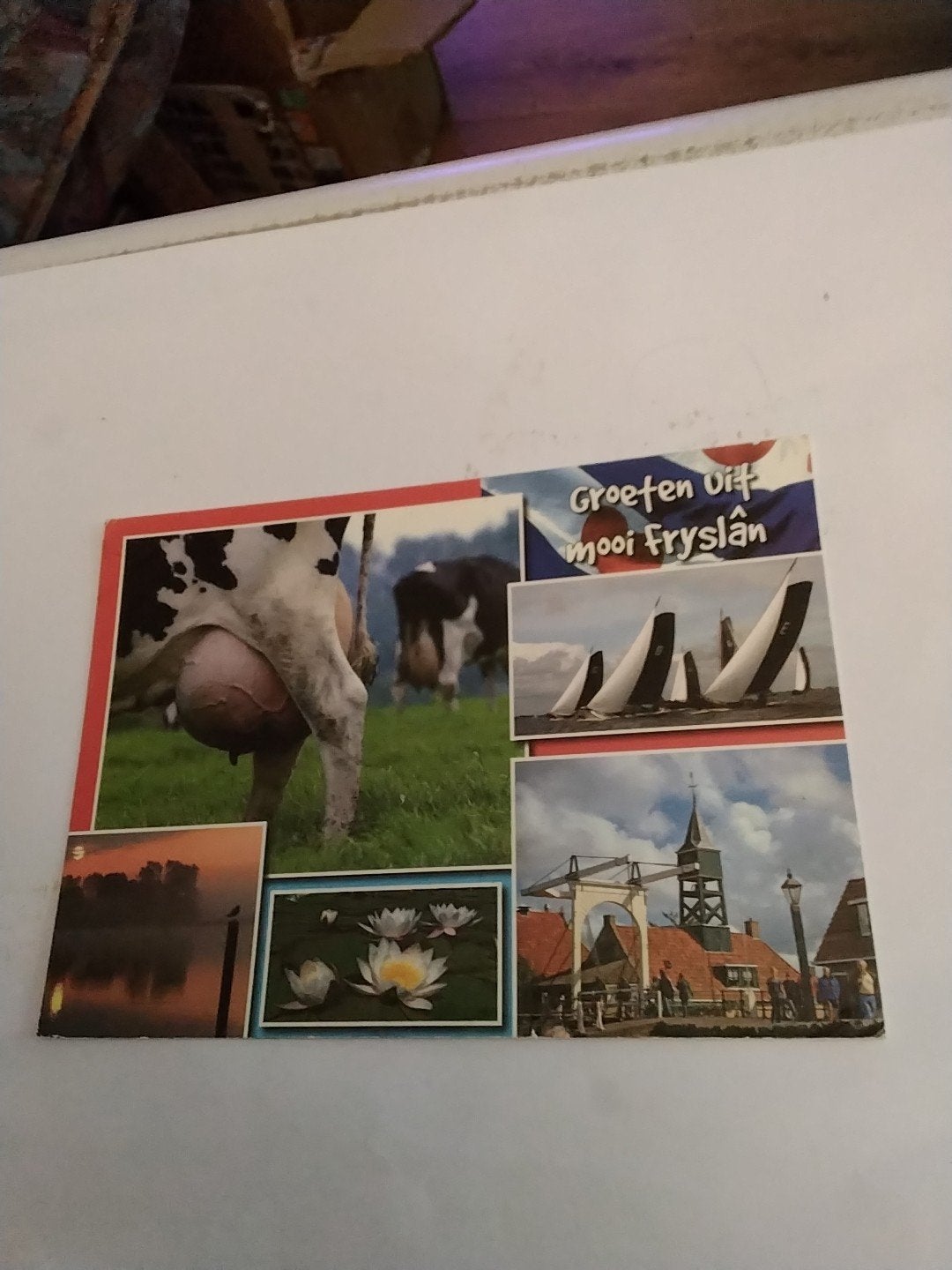 Ansichtkaart Groeten uit Friesland -1909, Ophalen of Verzenden, 1980 tot heden, Gelopen, Friesland