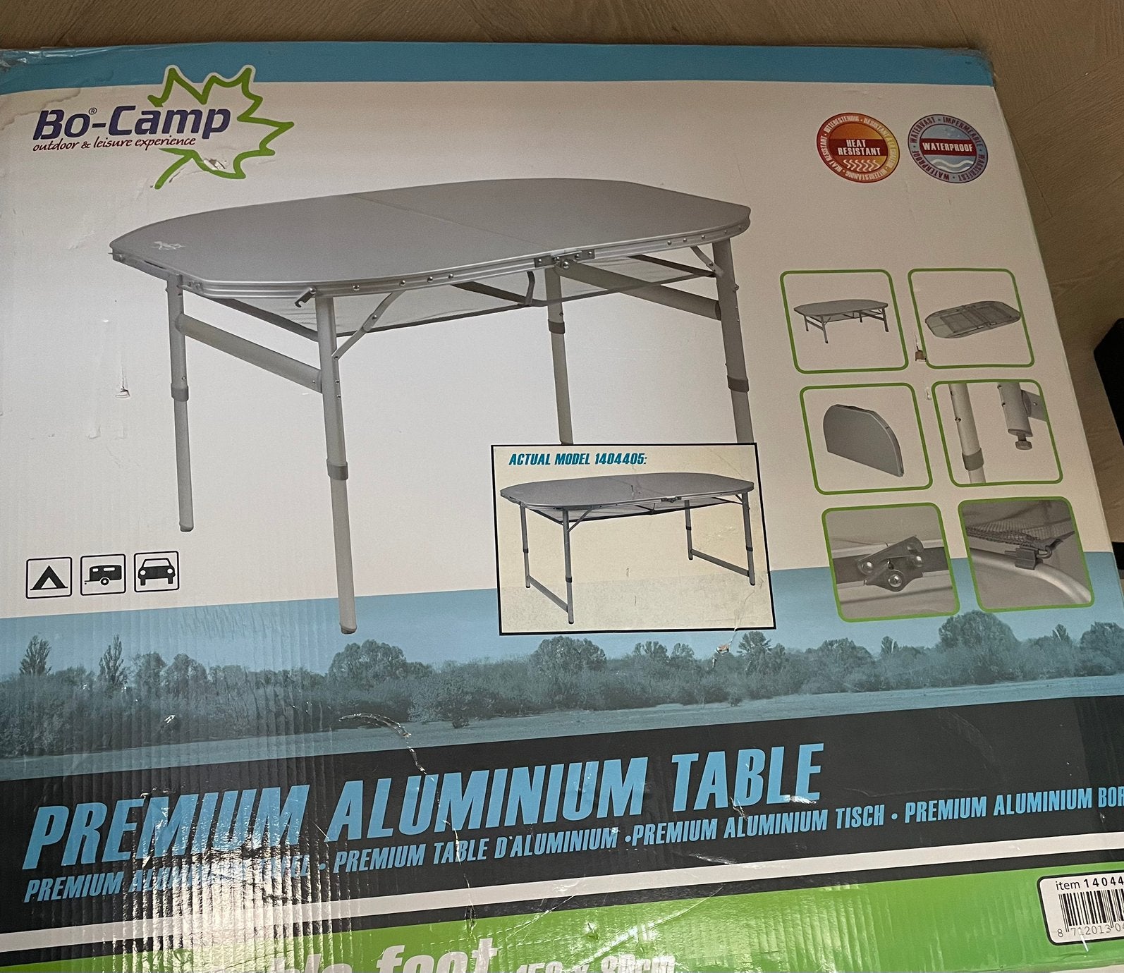 Campingtafel Bo-Camp 150 x 80, Ophalen of Verzenden, Zo goed als nieuw, Campingtafel