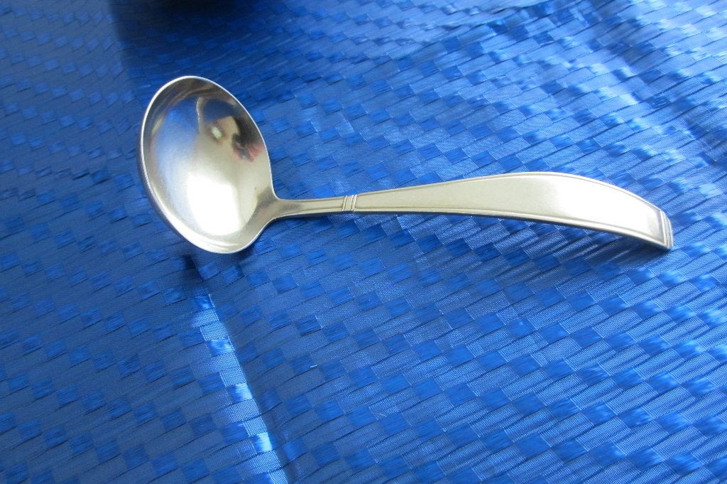 1 juslepel, sauslepel 16cm Gero Zilmeta Carre 562., Ophalen of Verzenden, Gebruikt, Rvs of Chroom