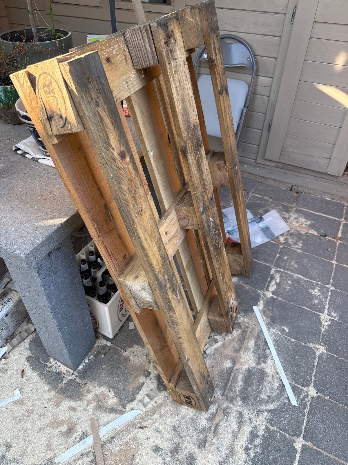 Gebruikte houten pallets - Ideaal voor diverse projecten, Ophalen, Gebruikt, 50 mm of meer, Pallet