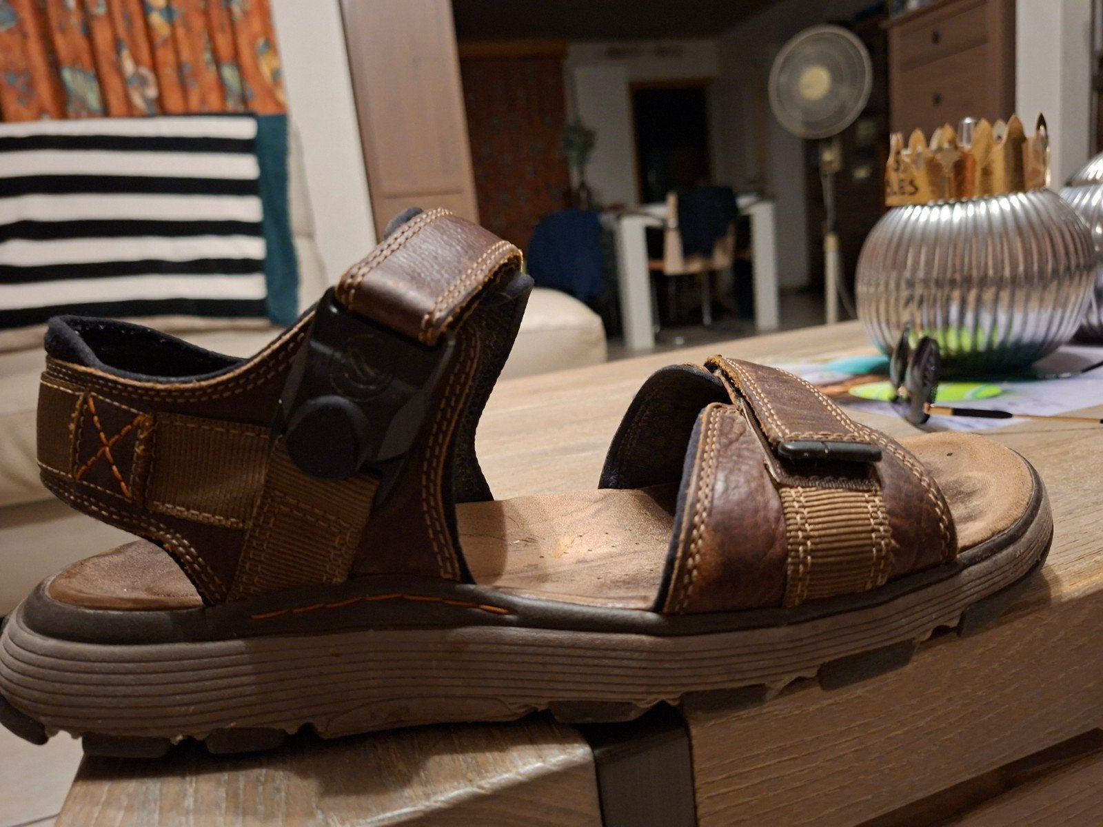 ZOEK Clarks Un Trek Part Heren Sandalen Maat 44, Ophalen of Verzenden, Bruin, Sandalen