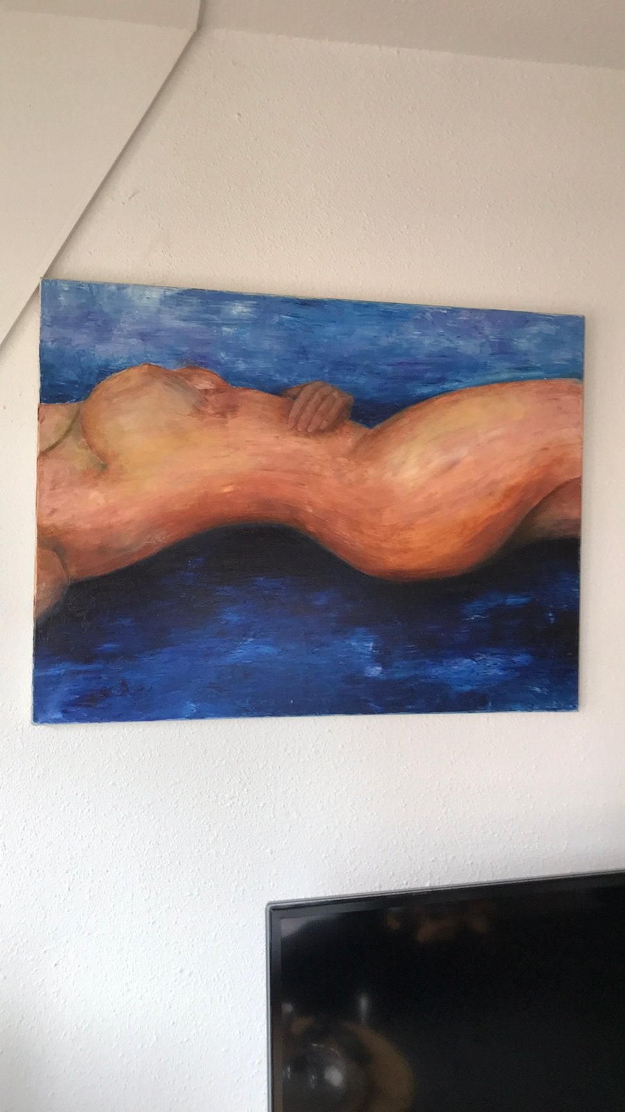 Op doek hand geschilderd 5 stuks, Ophalen, 50 – 75, Gebruikt, Schilderij