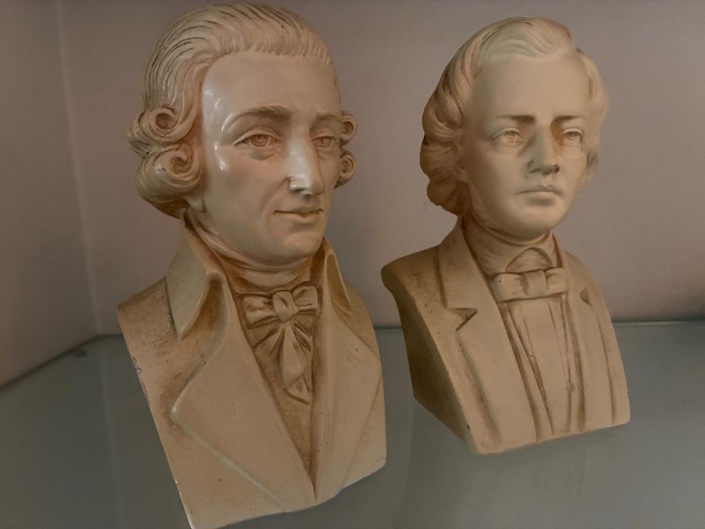 Borstbeeld Haydn en Chopin, Antiek en Kunst, Ophalen of Verzenden
