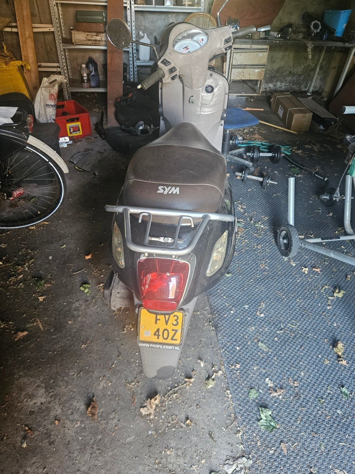 scooter sym fiddle 2, Ophalen
