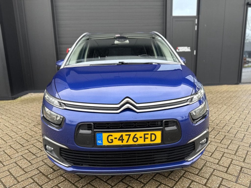 Citroen Grand C4 Picasso 2.0 BlueHDi 7P Shine (bj 2017) 150P, Auto's, Citroën, Gebruikt, 4 cilinders, 150 pk, Blauw
