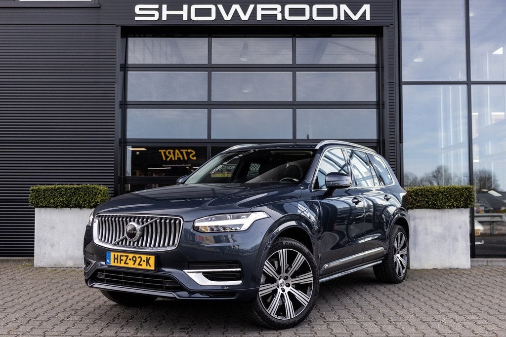 Volvo XC90 2.0 T8 Recharge AWD Inscription Expression, 7 Per, Auto's, Volvo, Gebruikt, Euro 6, 4 cilinders, Blauw
