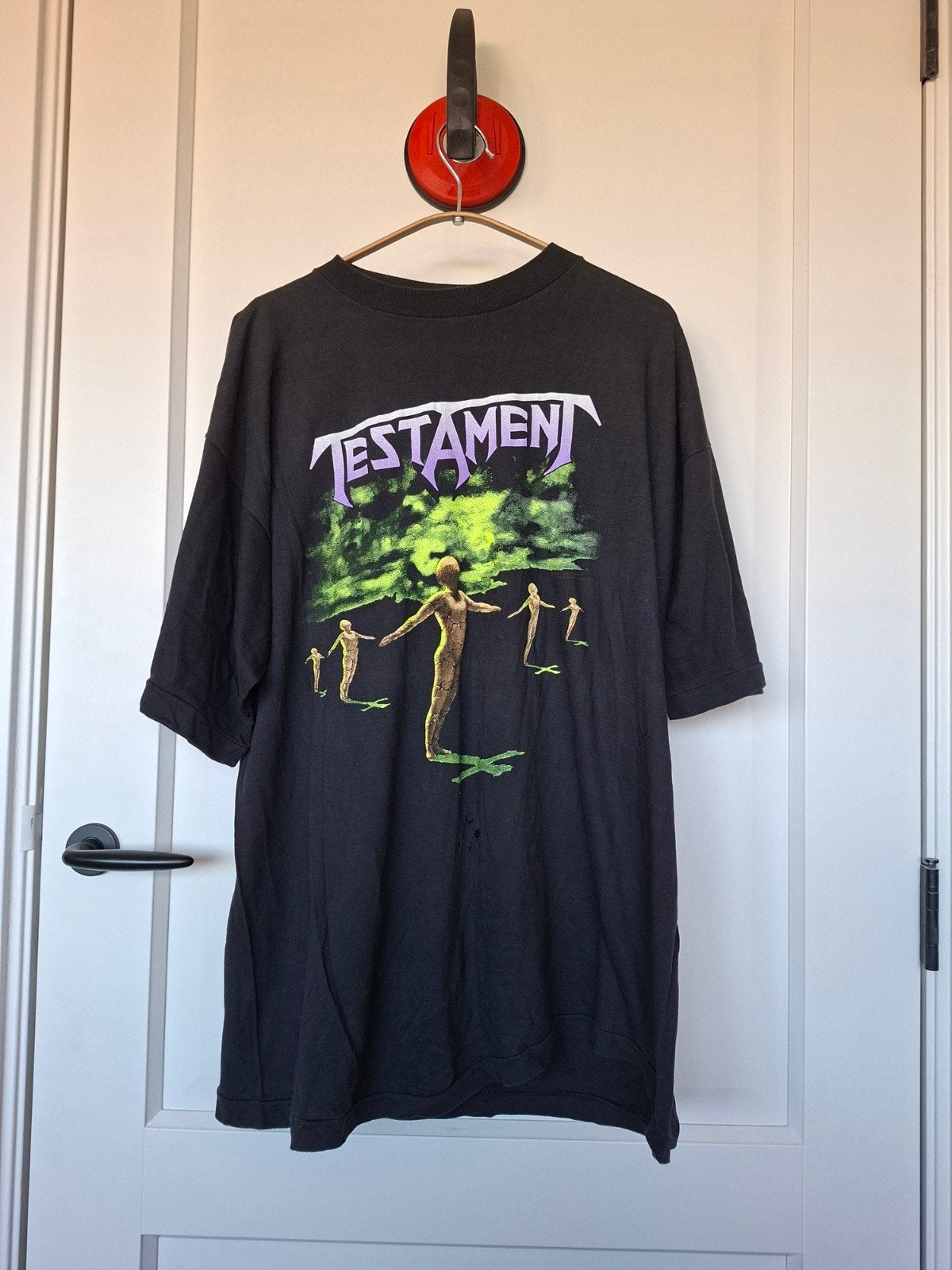 Vintage Testament 'Practice What You Preach' Tour 1990 T-shi, Verzenden, Zwart, Maat 56/58 (XL), Gedragen