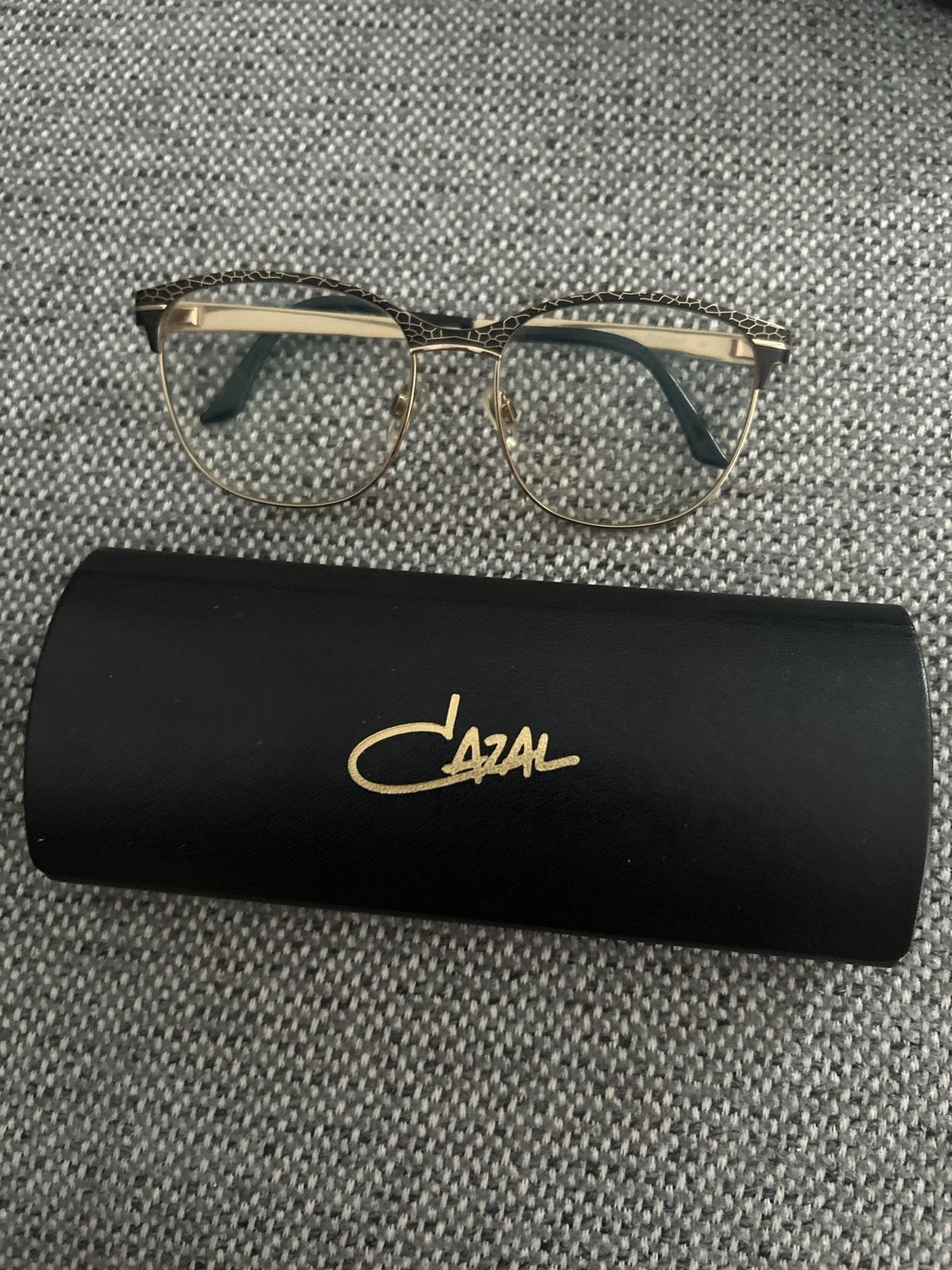 CAZAL Brilmontuur - Goudkleurig met Zwart Detail, Overige merken, Overige kleuren, Ophalen of Verzenden, Zo goed als nieuw