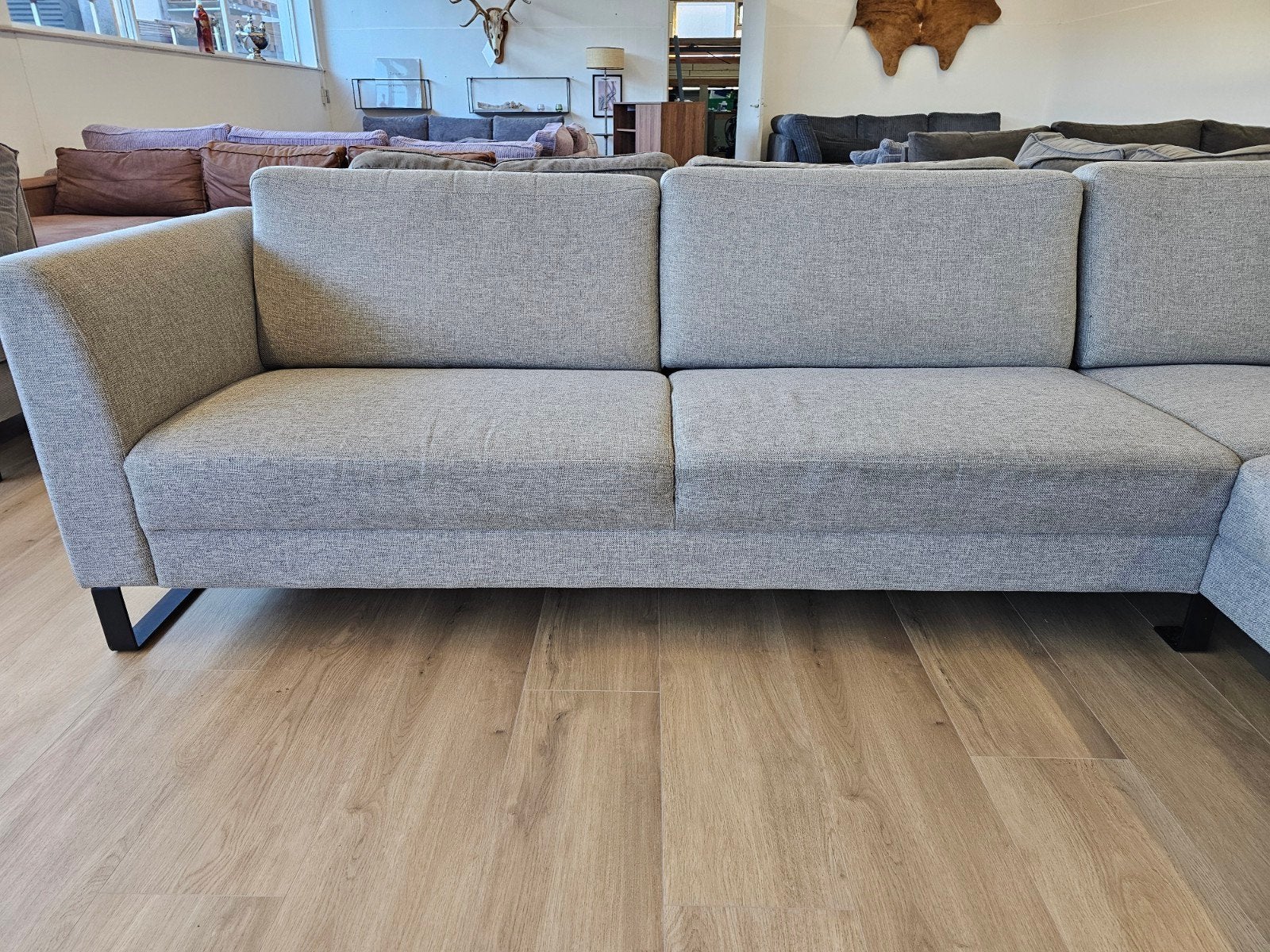 Hoekbank  - Textiel, 125 cm of meer, 125 cm of meer, Zo goed als nieuw, Info@homefriesland.nl