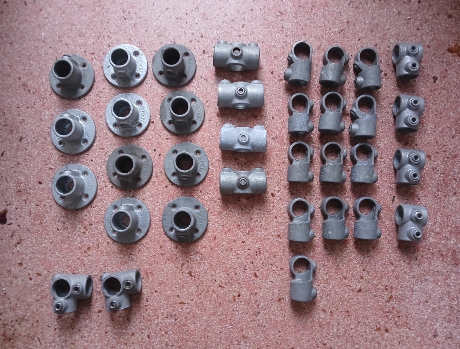 020/PARTIJ STEIGERBUIS KOPPELINGEN 27mm/34 st/KOPPELSTUK, Ophalen, Gebruikt, Overige typen, Minder dan 2 meter
