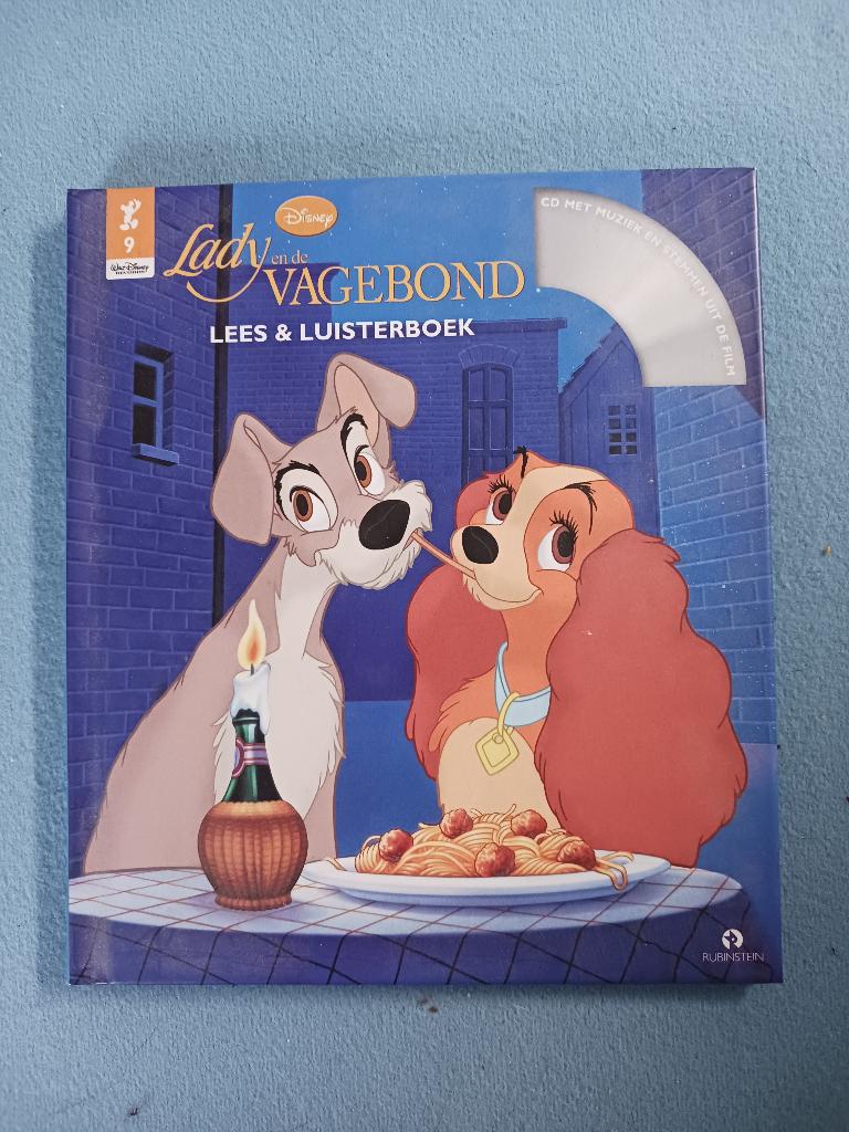 Disney gouden boekje nr 9 – Lady en de Vagebond, Ophalen of Verzenden, Zo goed als nieuw