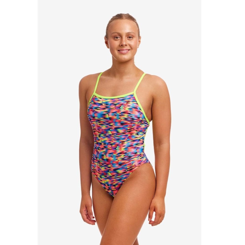 Nieuw Funkita Ladies Tie Me Tight One Piece Go Gammon Badpak, Blauw, Nieuw, Funkita, Sales@wayfunky.com