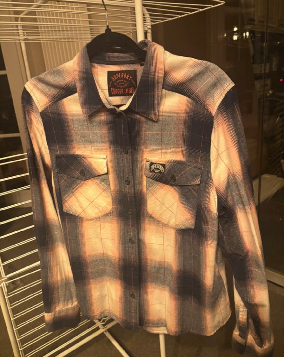 Blouse Superdry, Kleding | Dames, Blouses en Tunieken, Ophalen of Verzenden, Gedragen, Maat 42/44 (L), Meerkleurig