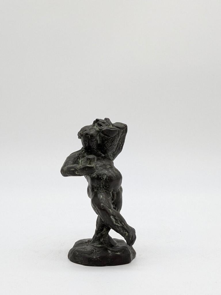 Bronzen sculptuur Bacchus door Pieter de Monchy, Ophalen of Verzenden
