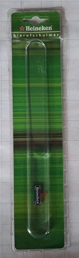 Heineken Bier Afschuimer doorzichtig plastic, Ophalen of Verzenden, Nieuw, Reclamebord, Plaat of Schild, Heineken