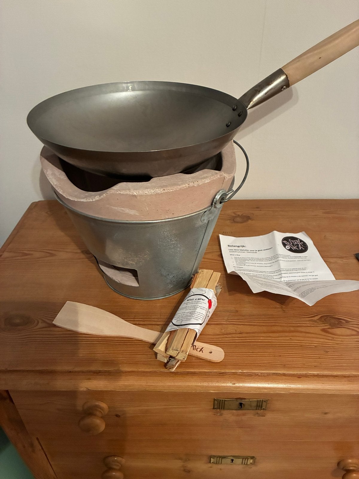 Wok voor buiten - Complete set met wokbrander, Tuin en Terras, Ophalen, Nieuw