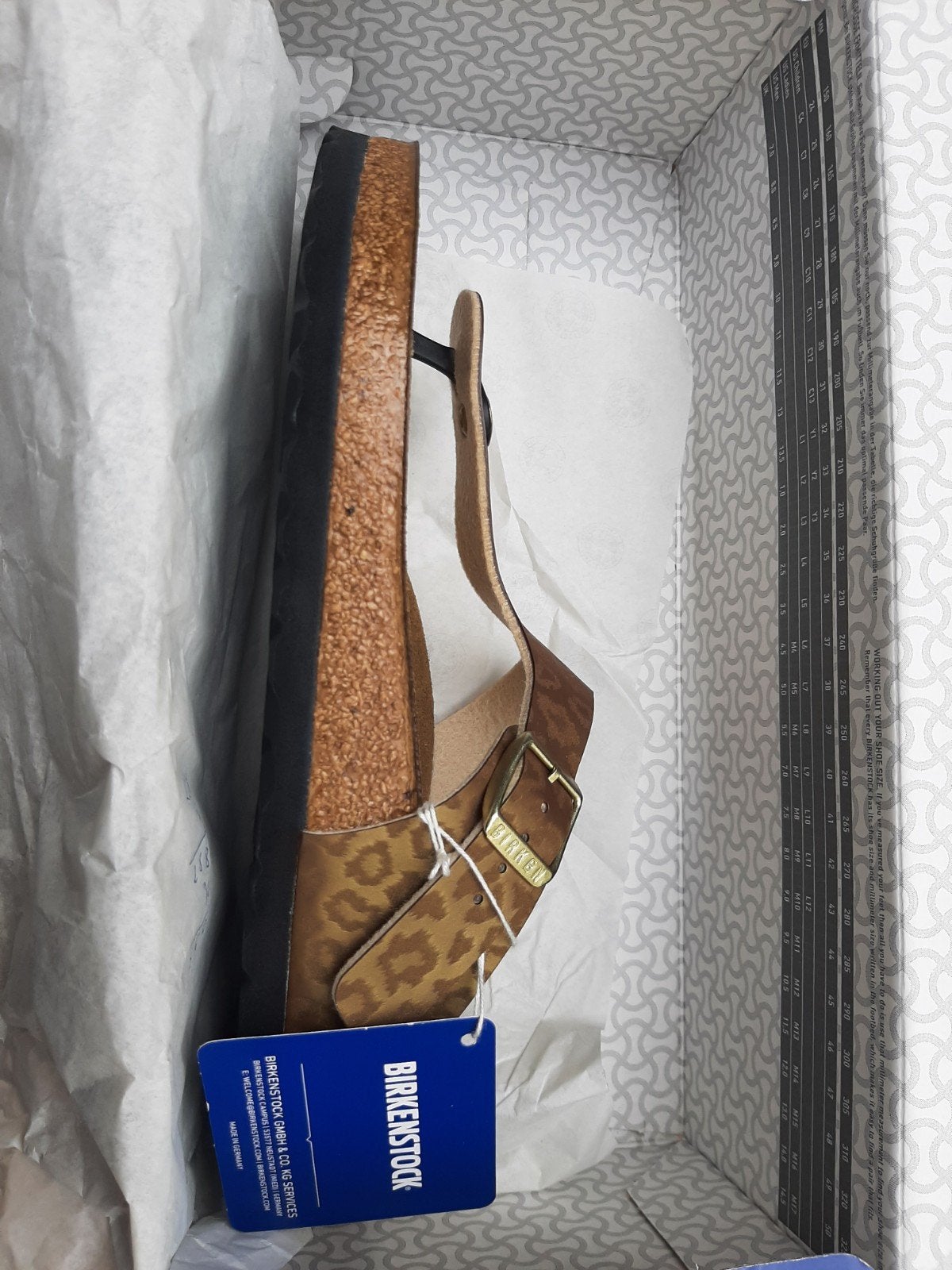 Nieuwe Birkenstock Gizeh maat 39 met subtiele print, Ophalen of Verzenden