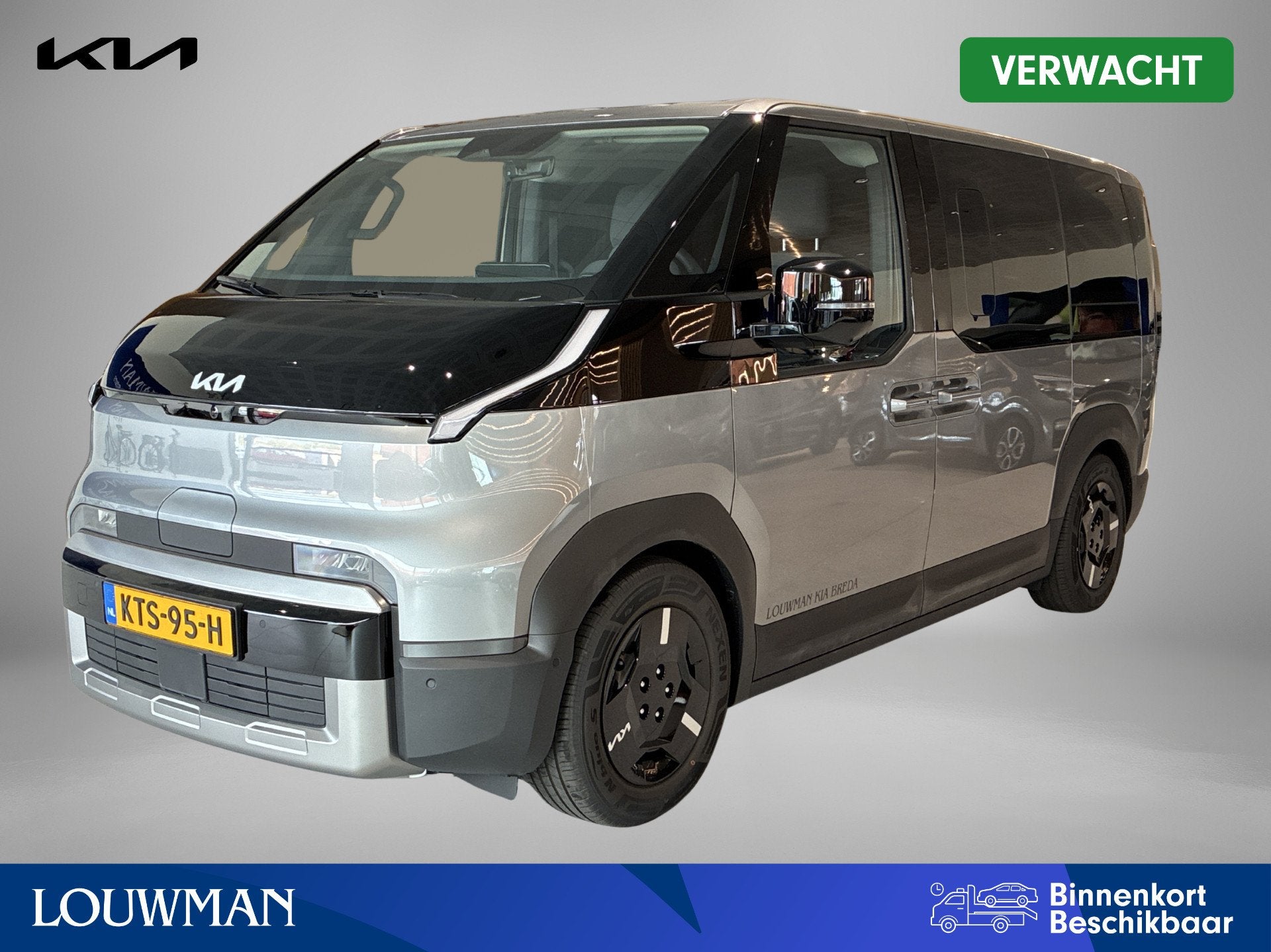 Kia PV5 Passenger Elite 71.2 kWh | Company Car | 10 Jaar Gar, 22 min, 163 pk, Grijs, 388 min