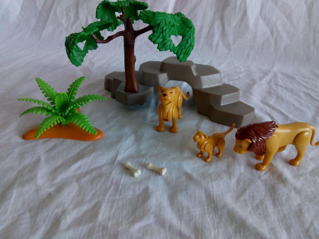 Playmobil 3239 Leeuwen familie, Ophalen of Verzenden, Gebruikt, Complete set