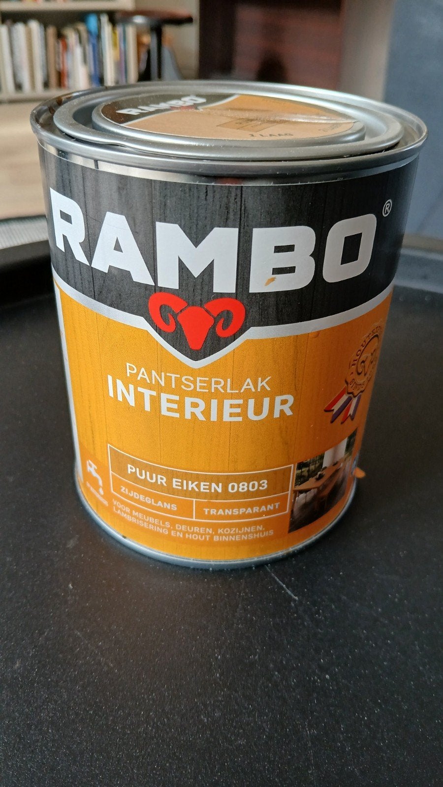 Rambo Pantserlak Transparant, Ophalen, Zo goed als nieuw, Bruin, Lak