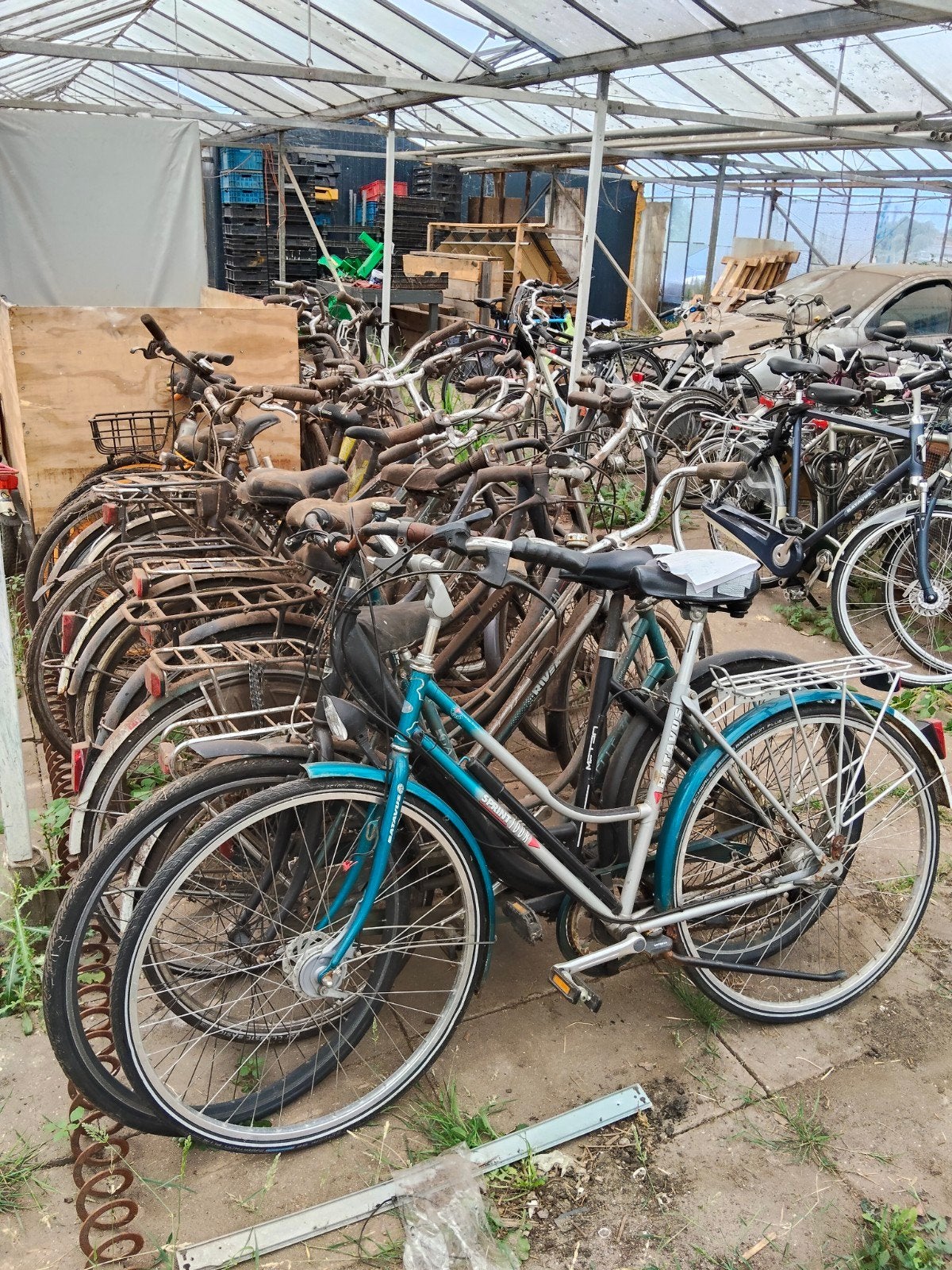 Partij van 17 opknapfietsen  – Gazelle, Batavus, Ophalen, Gebruikt, Remmen, Overige merken