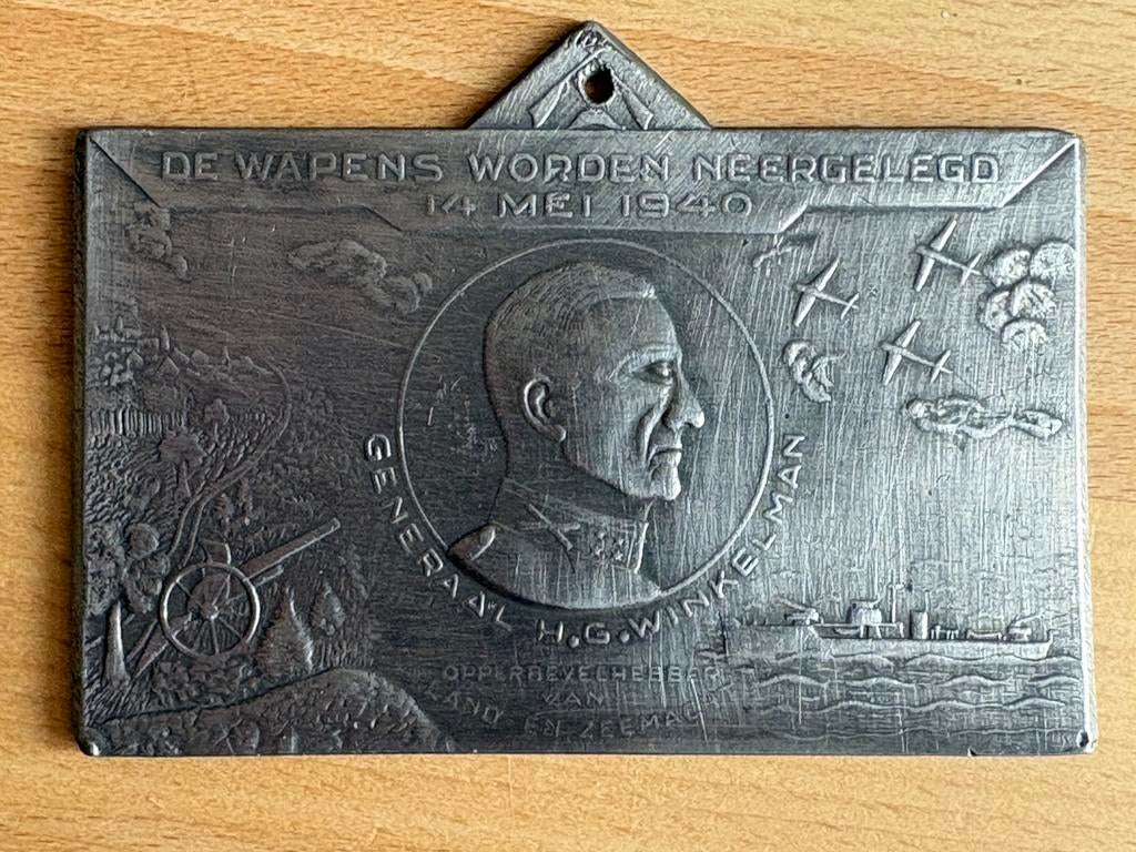 Mooi plaatje Generaal Winkelman mei 1940, Verzamelen, Ophalen of Verzenden, Landmacht, Nederland, Kunstobject