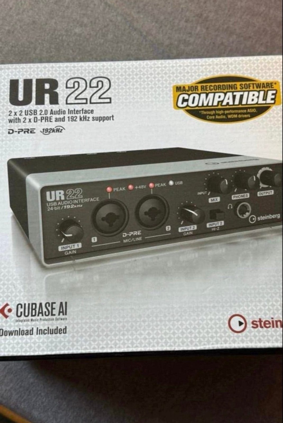 Steinberg UR22 USB Audio Interface - Zo goed als nieuw, Ophalen, Zo goed als nieuw