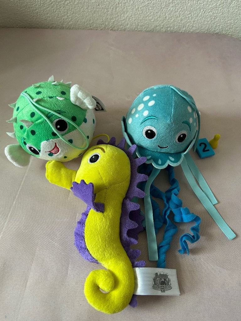Set van 3 Lidl Aqua Mini pluche zeedieren knuffels, World Trade Center Amsterdam, Zuidplein 84, 1077 XV Amsterdam, Nederland, Ophalen of Verzenden
