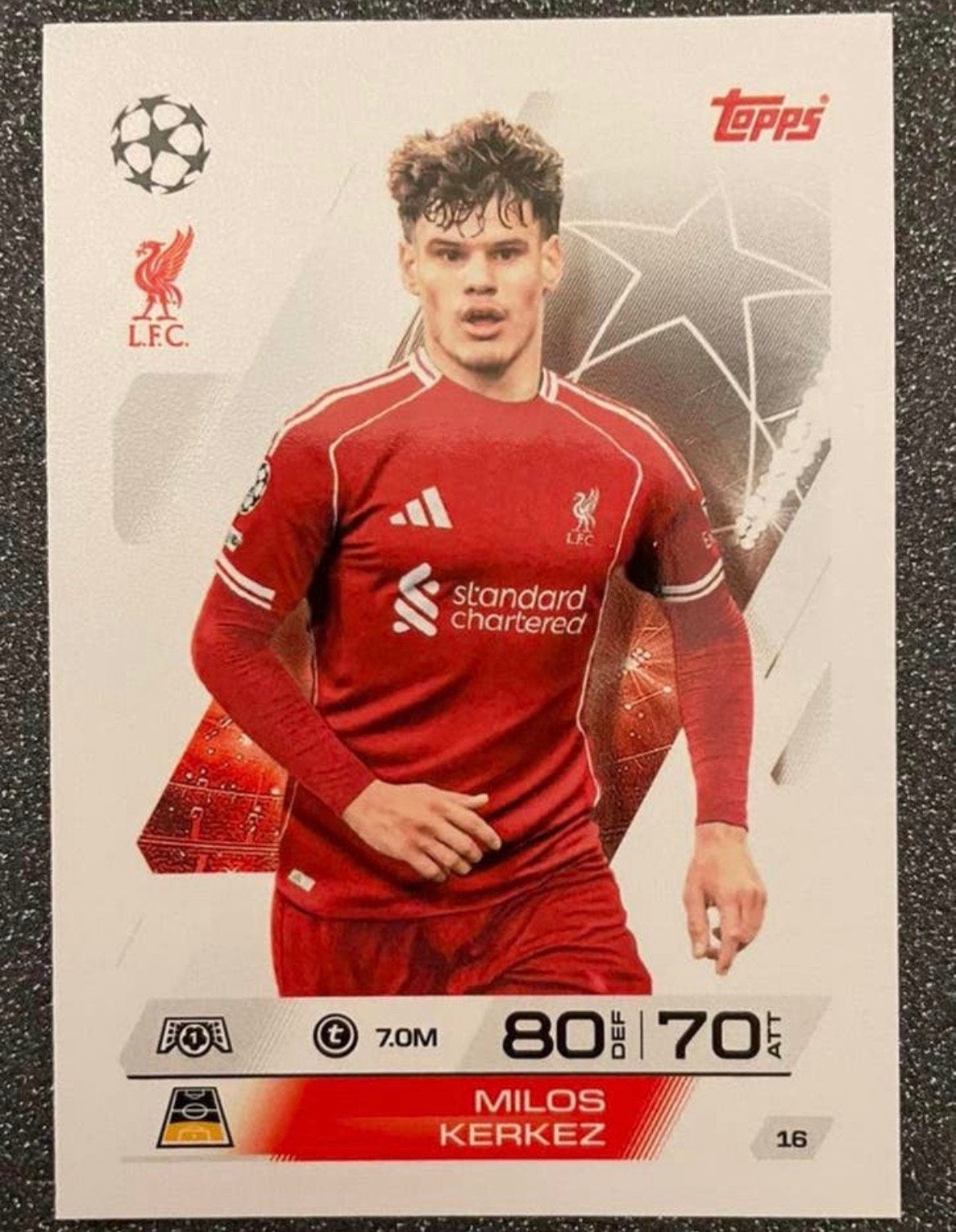 Topps MA 25/26    KERKEZ    LIVERPOOL FC, Verzenden, Zo goed als nieuw, Plaatje