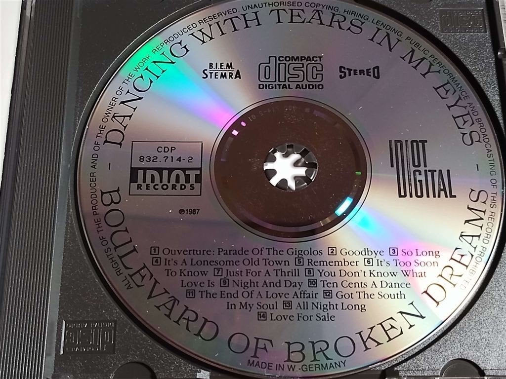 Boulevard Of Broken Dreams ‎– Dancing With Tears In My Eyes, Ophalen of Verzenden, Zo goed als nieuw, Jazz