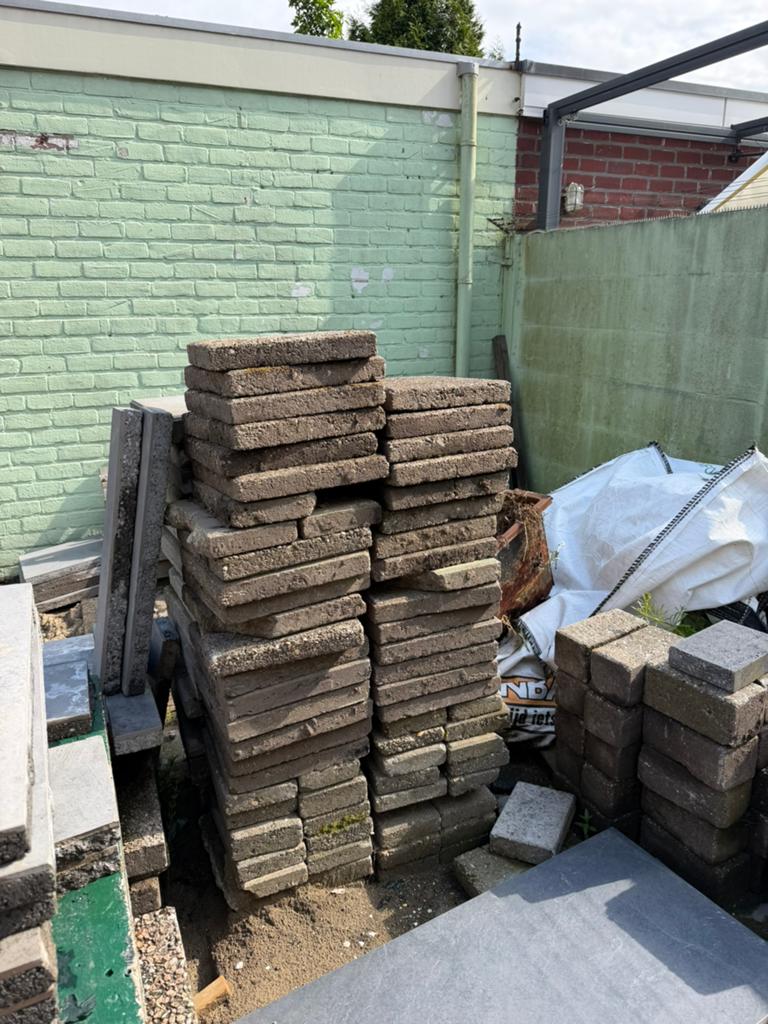 GRATIS - stoeptegels 30x30, Ophalen, Gebruikt, Beton, Terrastegels