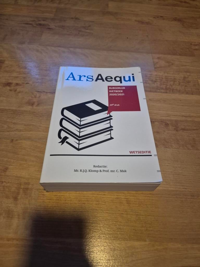Ars Aequi Burgerlijk Wetboek 2020/2021, Ophalen of Verzenden