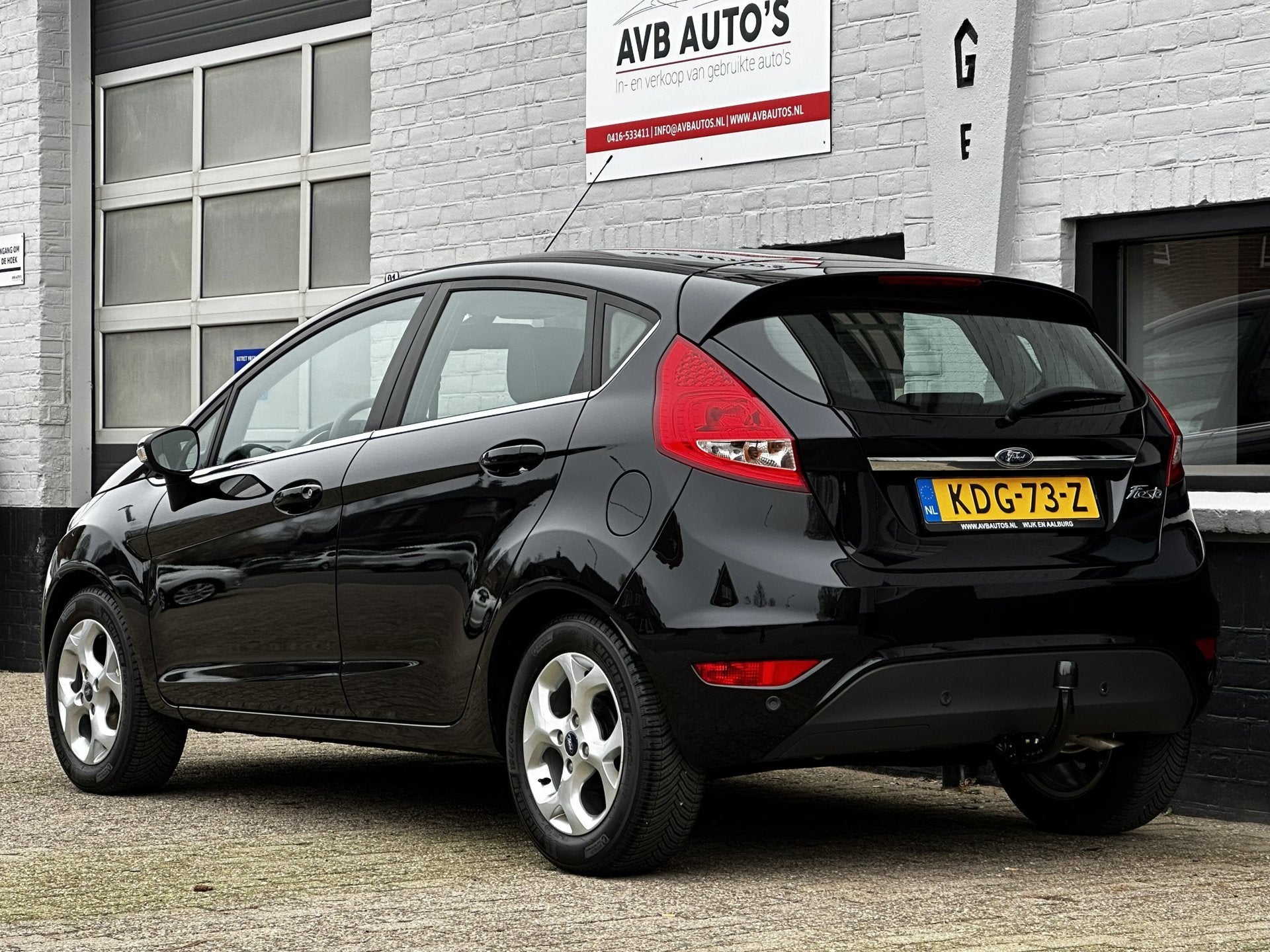 Ford FIESTA 1.25 Titanium Clima Trekhaak PDC 1e Eigenaar, Auto's, Ford, Voorwielaandrijving, Euro 5, Stof, Parkeersensor