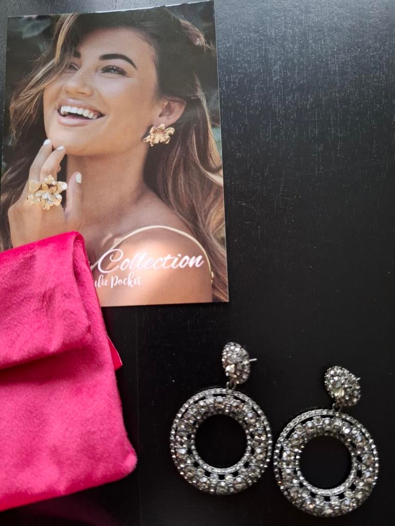 Paulie Pocket oorbellen Hoops grijs, Sieraden, Tassen en Uiterlijk, Oorbellen, Ophalen of Verzenden, Zo goed als nieuw, Grijs