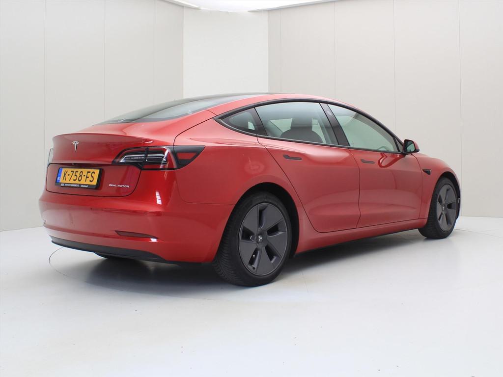 Tesla Model 3 Long-Range AWD 351pk 75 kWh 88% SoH FACELIFT [, Auto's, Tesla, Automaat, Gebruikt, Zwart, Origineel Nederlands