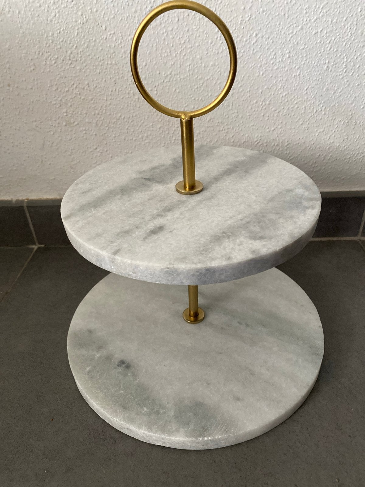 Marmeren Etagère - Elegant en Stijlvol (ca. 30 cm hoog), Huis en Inrichting, Woonaccessoires | Etagères, Ophalen, Zo goed als nieuw