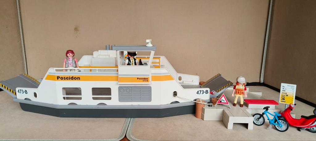 Playmobil Veerboot Poseidon 5127 met extra's, Kinderen en Baby's, Speelgoed | Playmobil, Gebruikt, Complete set, Ophalen of Verzenden